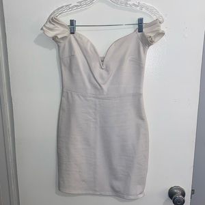 White off shoulder dress